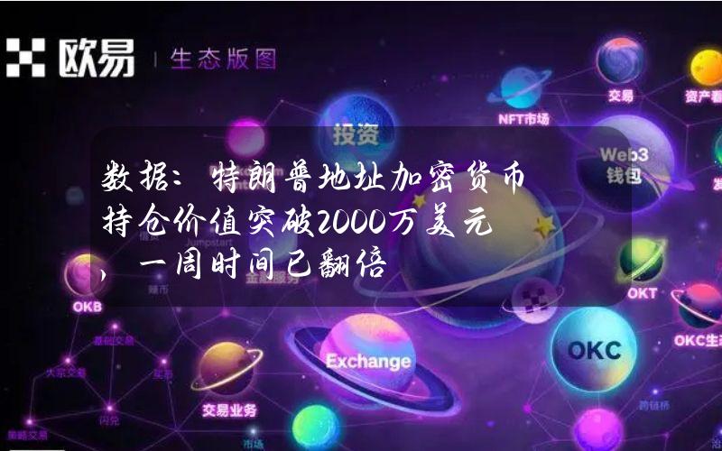 数据：特朗普地址加密货币持仓价值突破2000万美元，一周时间已翻倍