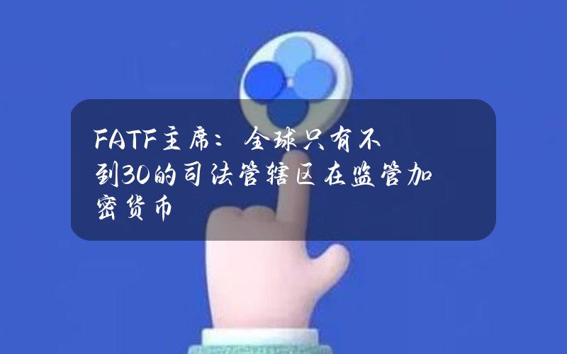 FATF主席：全球只有不到30%的司法管辖区在监管加密货币